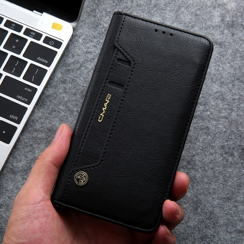 Magnetisk Folio-etui i Skinn