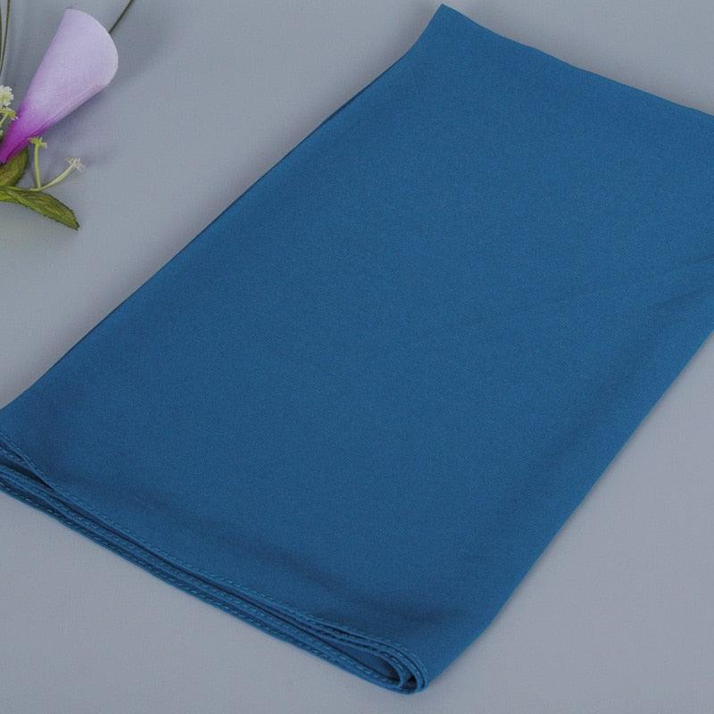 Instant Chiffon-hijab med dobbel hempe