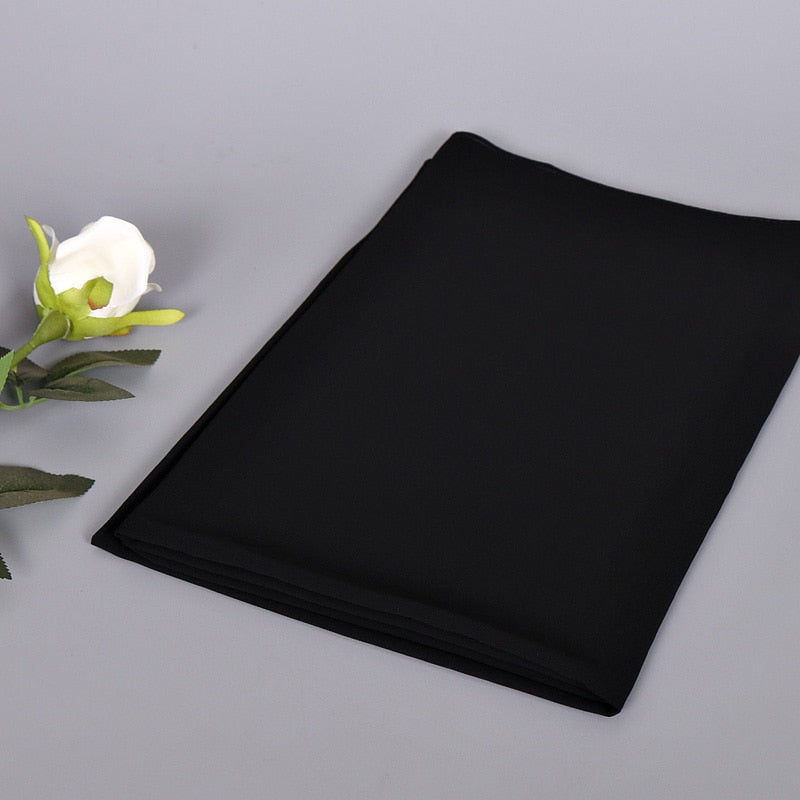 Instant Chiffon-hijab med dobbel hempe