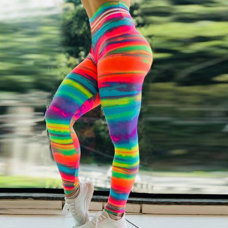 Høytlivs-leggings med trykk