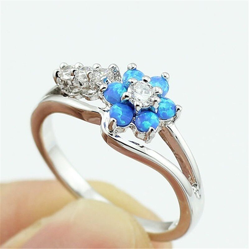 Blomst Opal Krystallring