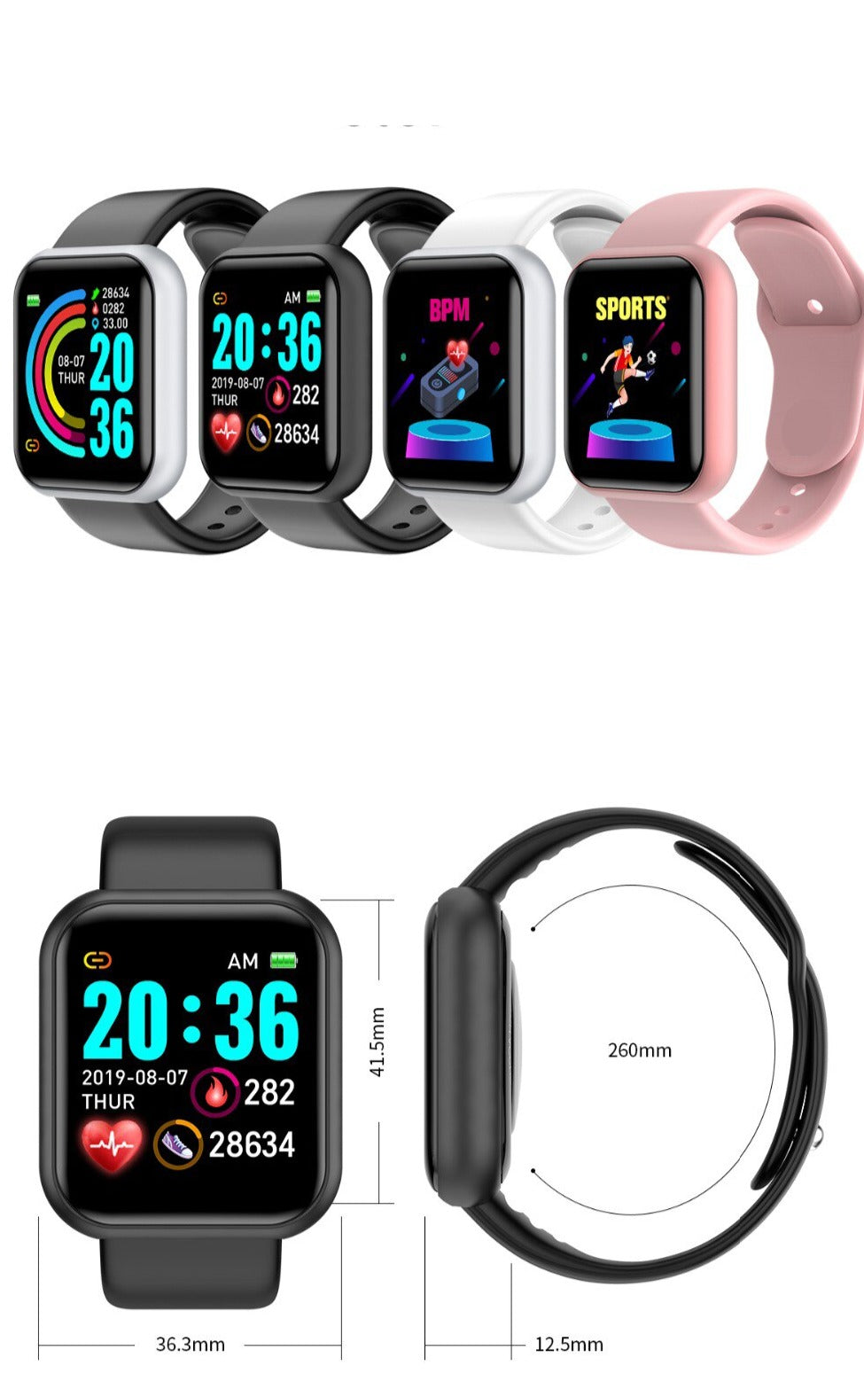 Y68 D20 Pro smartklokke