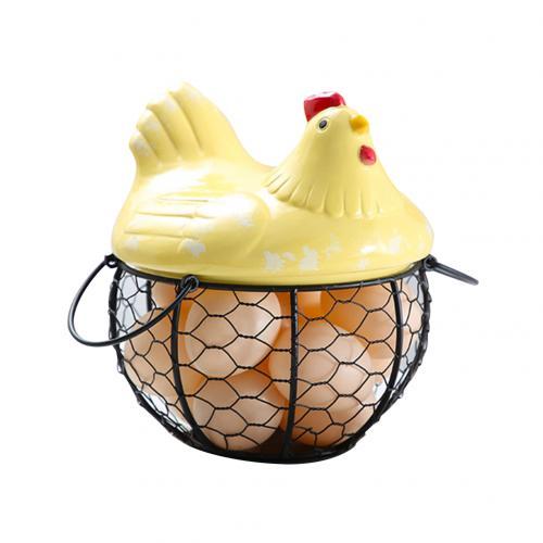 Oppbevaringskurv for egg i keramikk