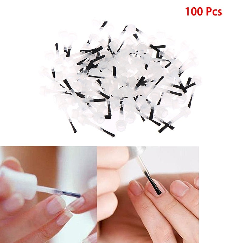 Erstatningsbørster for neglelakk (100 stk/sett)