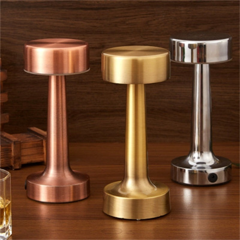 Oppladbar berøringsbordlampe