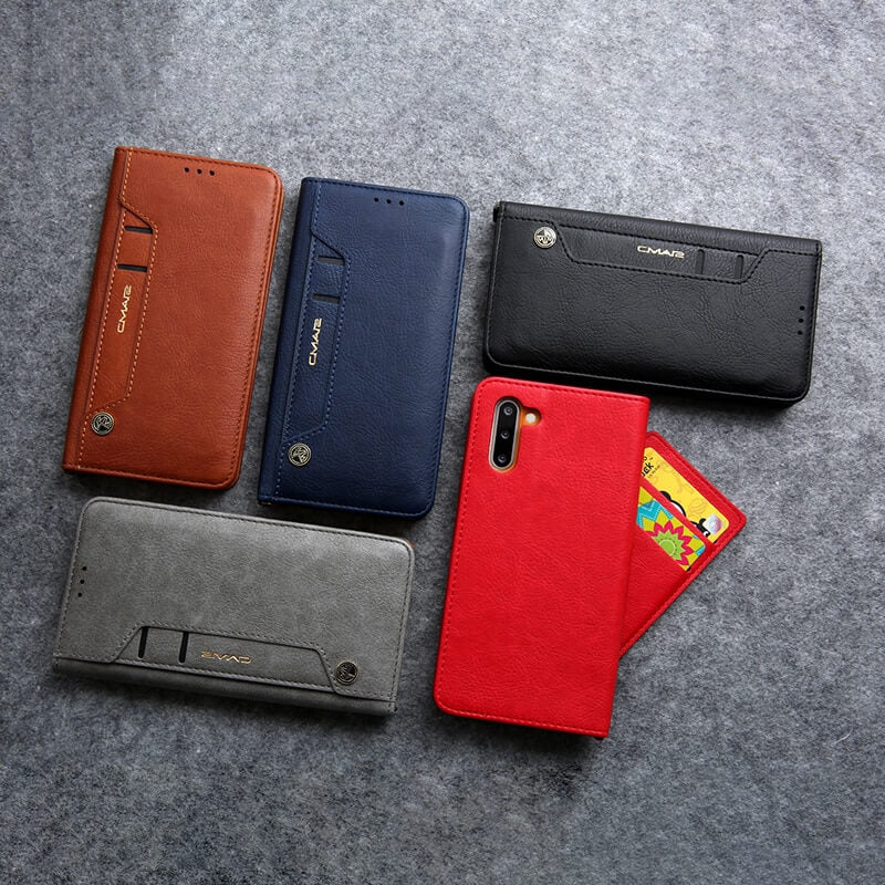 Magnetisk Folio-etui i Skinn