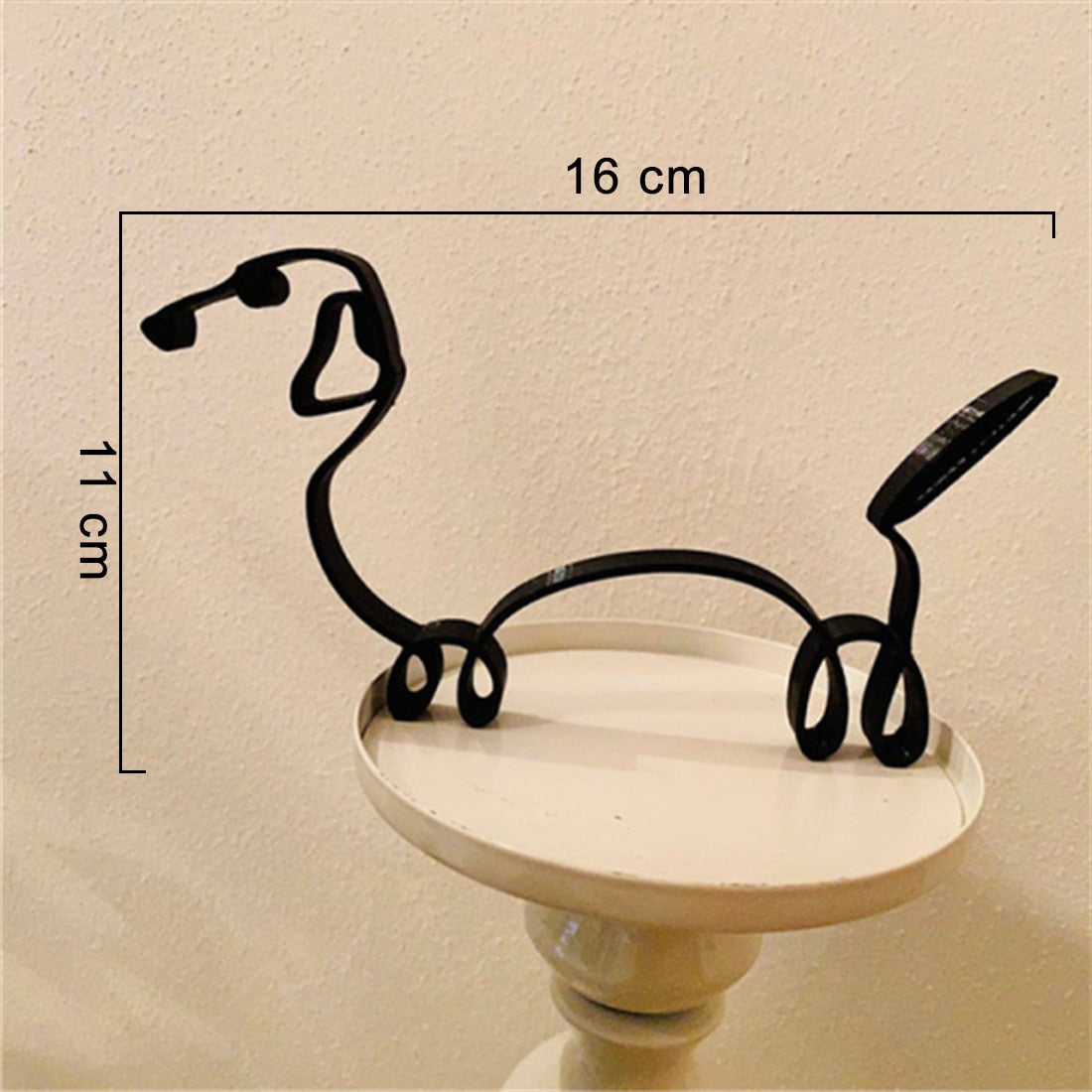 Minimalist hunde kunstskulptur