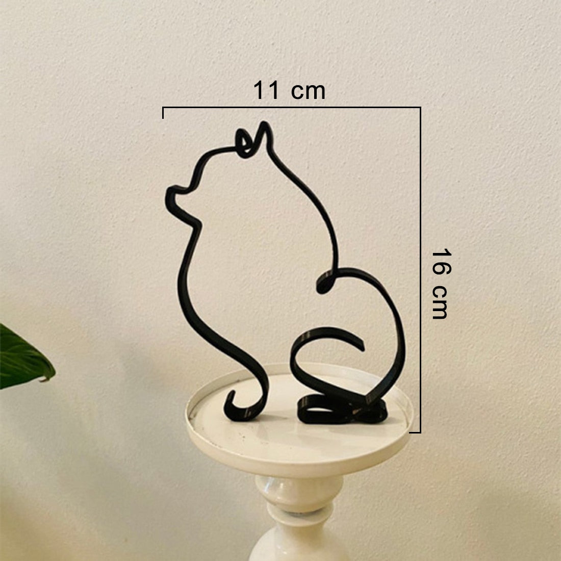 Minimalist hunde kunstskulptur