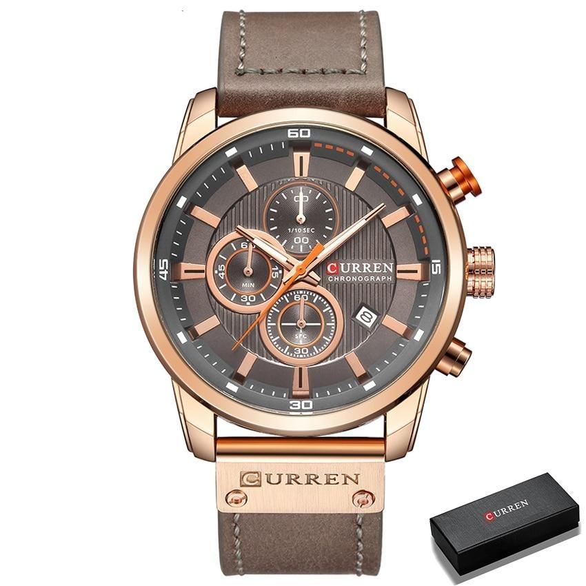 CURREN kronograf armbåndsur for menn