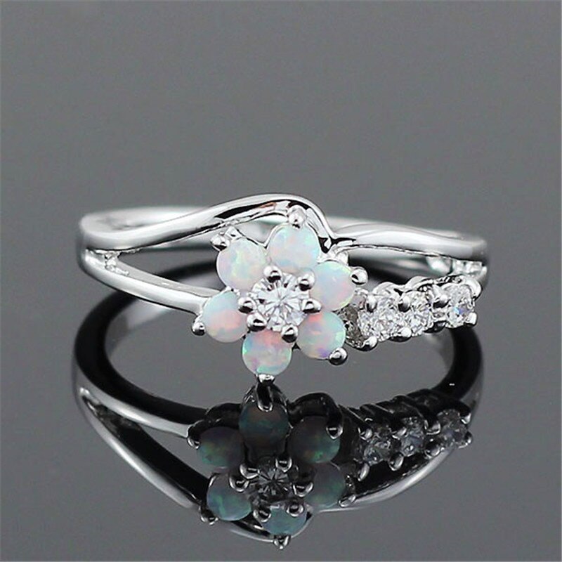 Blomst Opal Krystallring