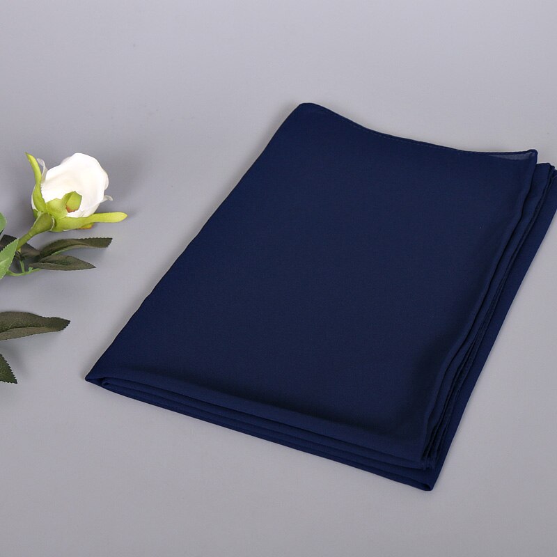 Instant Chiffon-hijab med dobbel hempe