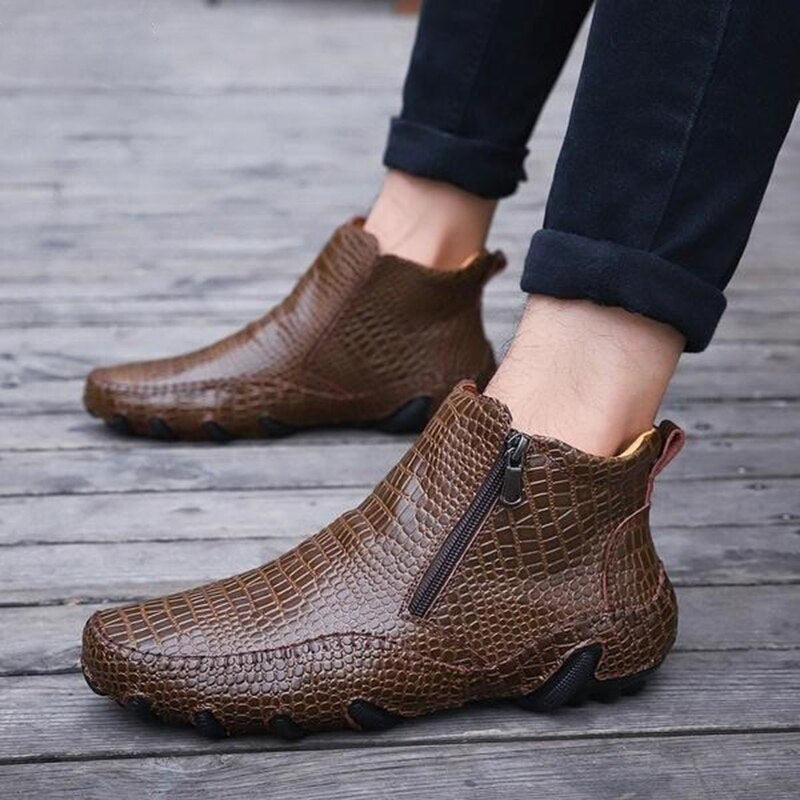 Chelseaboots i kuskinn