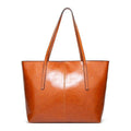 Veske i vokset vintage-skinn