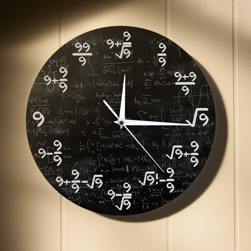 9S Matematikk veggklokke