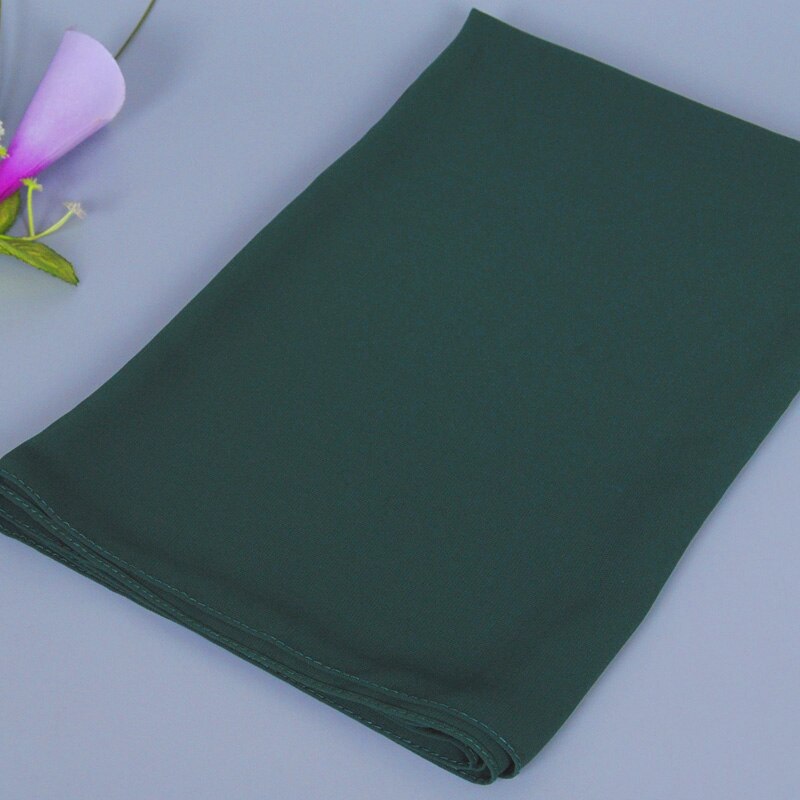 Instant Chiffon-hijab med dobbel hempe