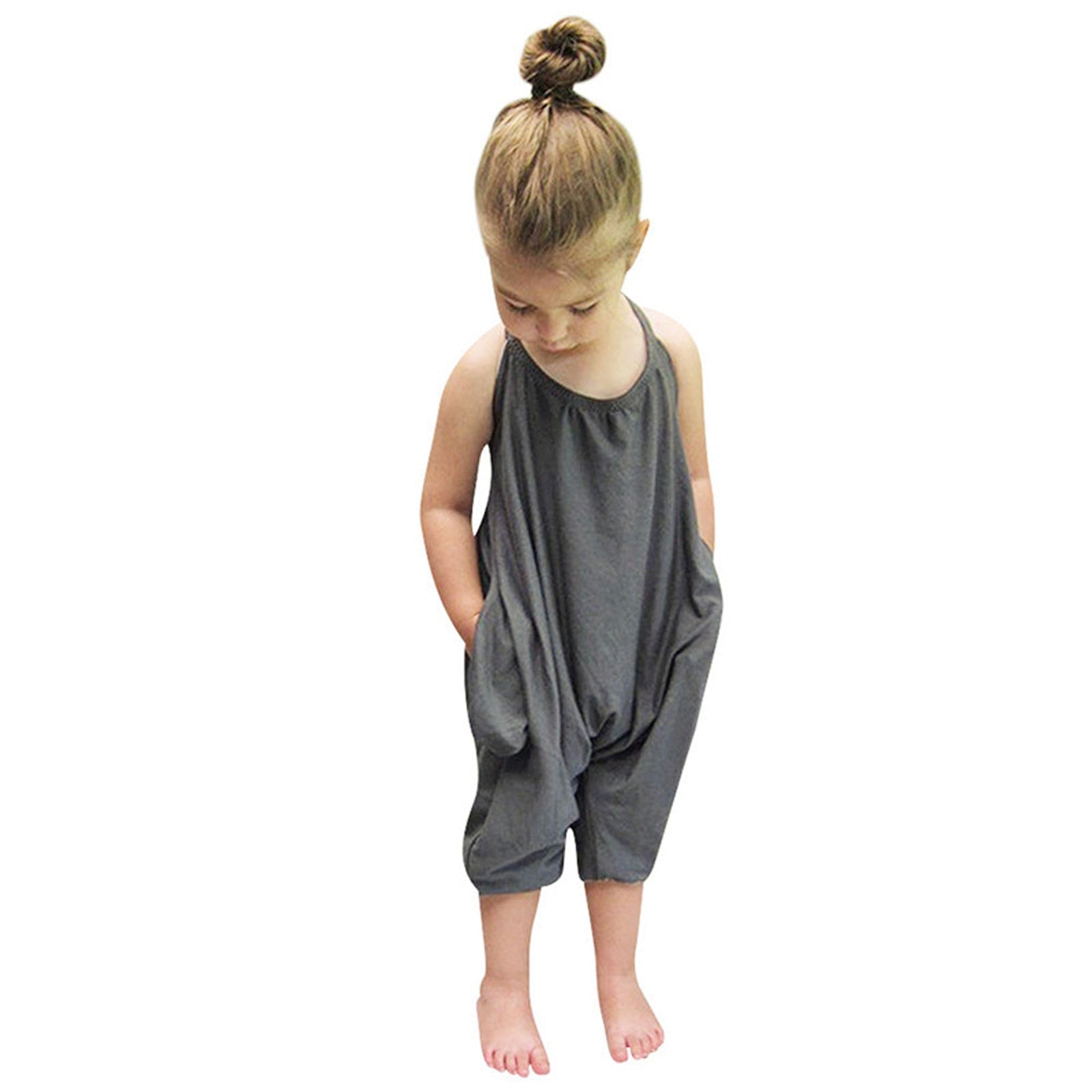 Jumpsuit med halterneck til barn