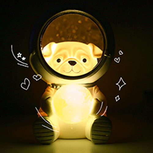 Nattlamper med LED-astronautmotiv