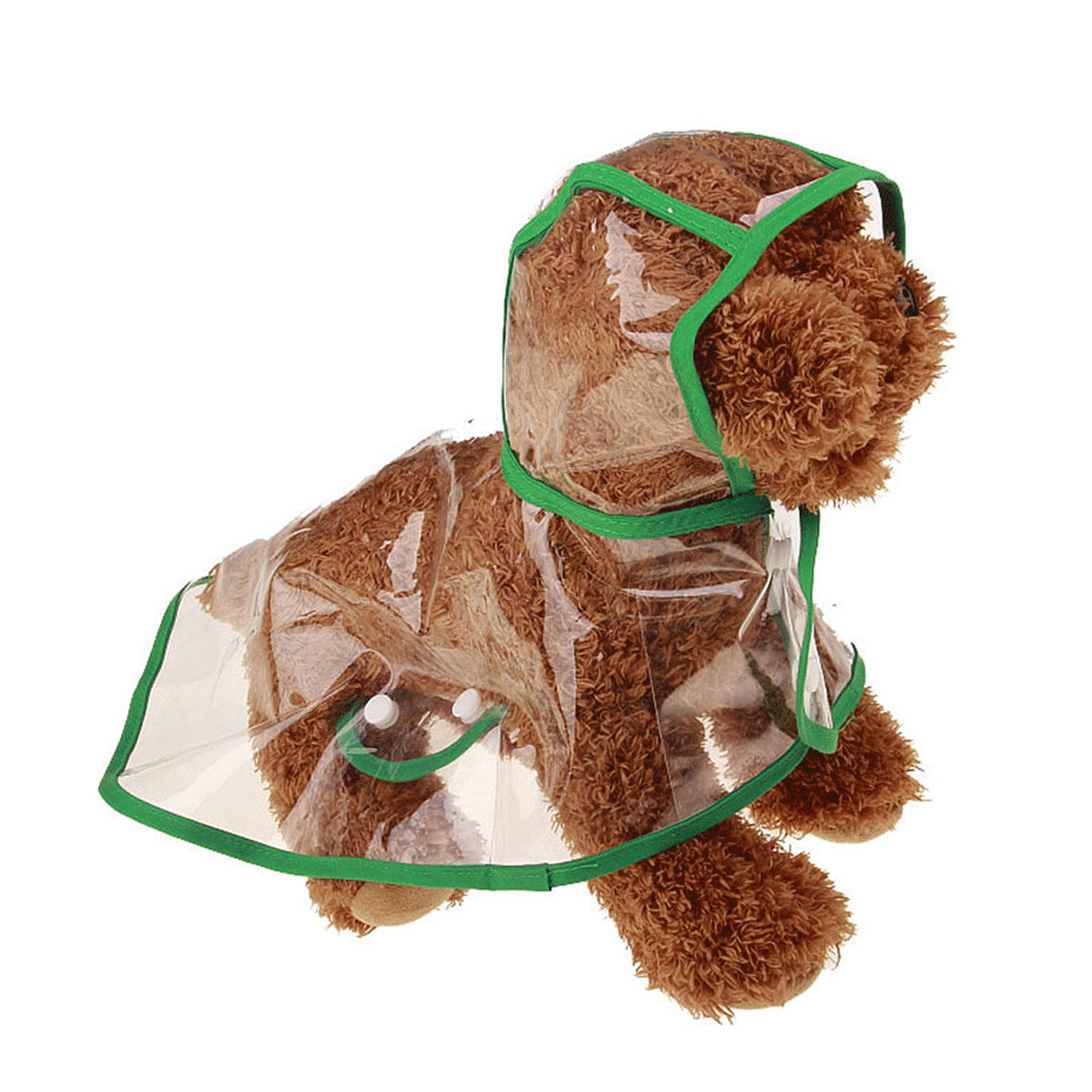 Vanntett gjennomsiktig regnfrakk til hund