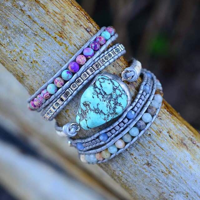 Helbredende turkis beskyttende armbånd