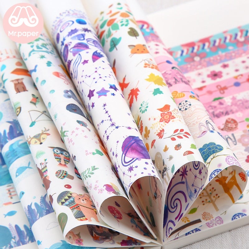 Dekorative Washi Tape-sett