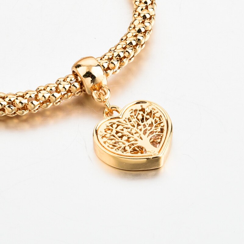 Livets tre-armbånd (hjerteformet)