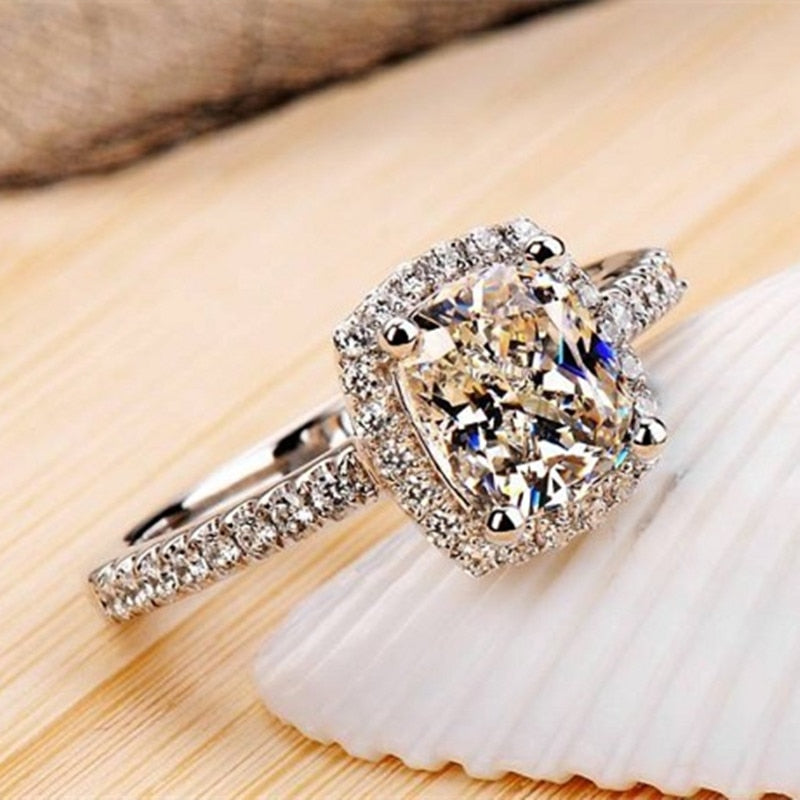 Midi Square Forlovelsesring