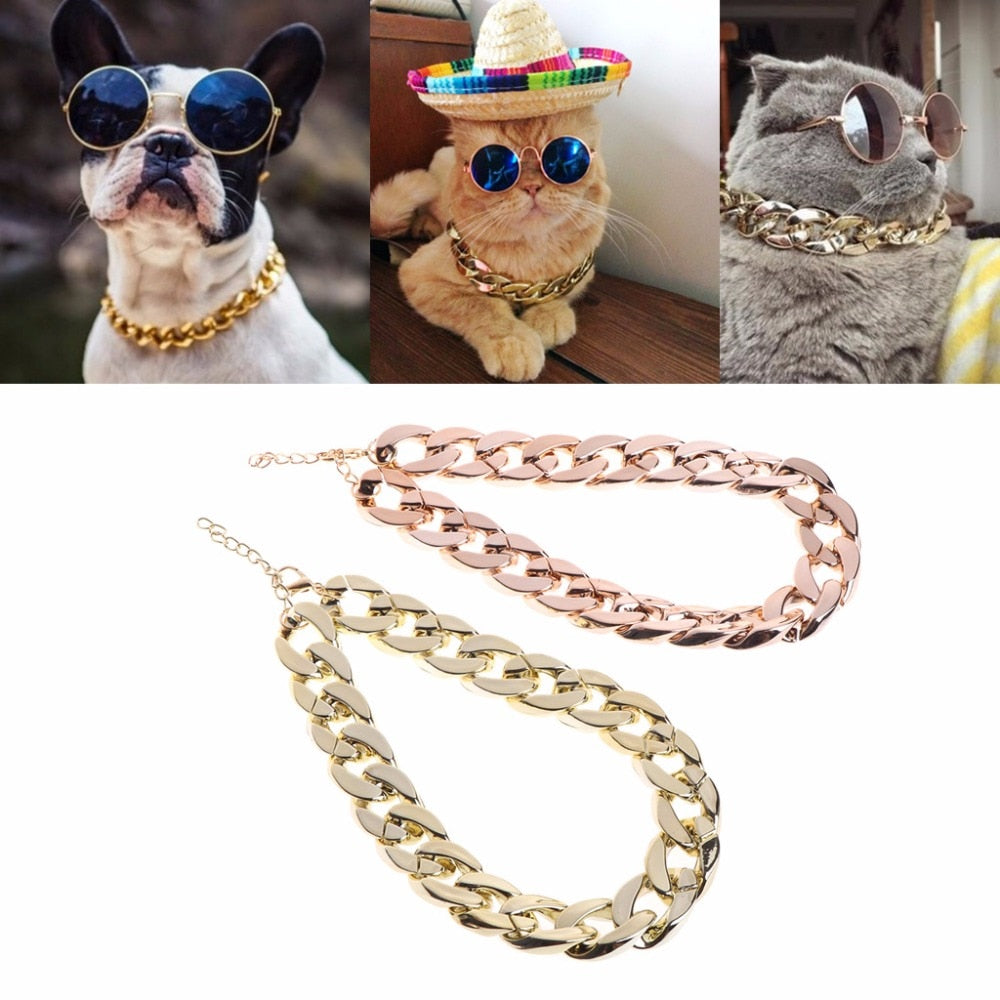 BlingBling Gullhundehalsbånd