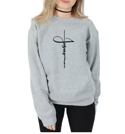 Jesus Cross Crewneck Genser