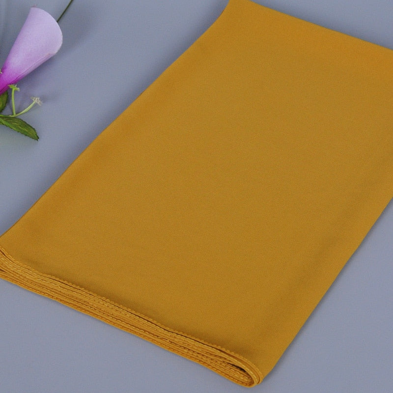 Instant Chiffon-hijab med dobbel hempe