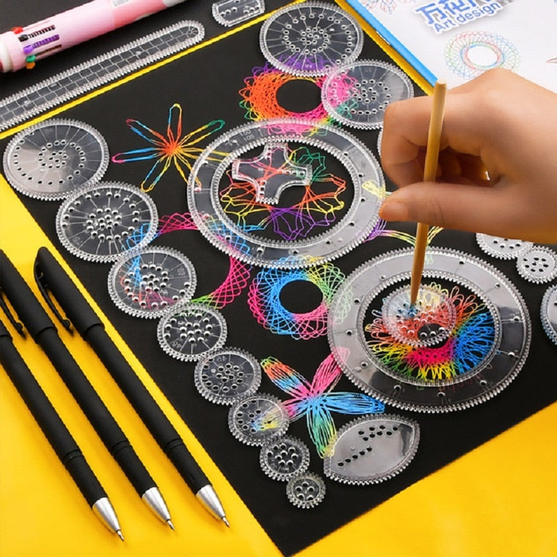 Educational Spirograph tegneverktøy Ultra deluxe kit – Klassikeren er tilbake!