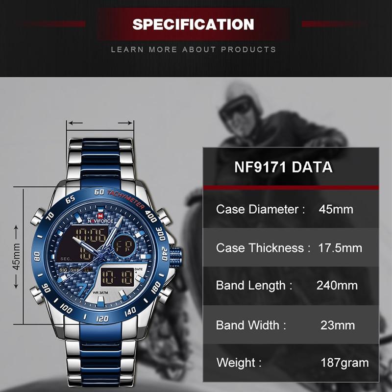 NAVIFORCE Militært Sportsur