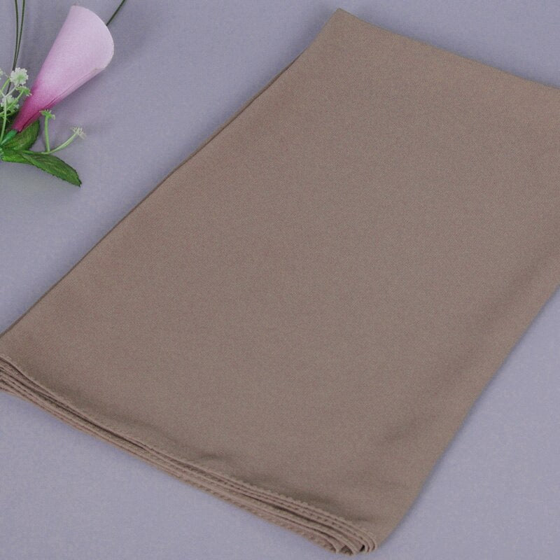 Instant Chiffon-hijab med dobbel hempe