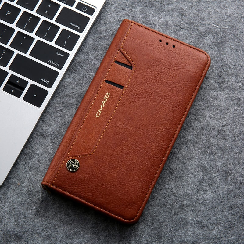 Magnetisk Folio-etui i Skinn