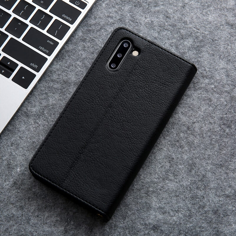 Magnetisk Folio-etui i Skinn