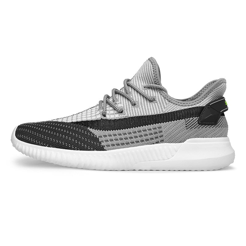 Sneakers i vevd mesh for menn