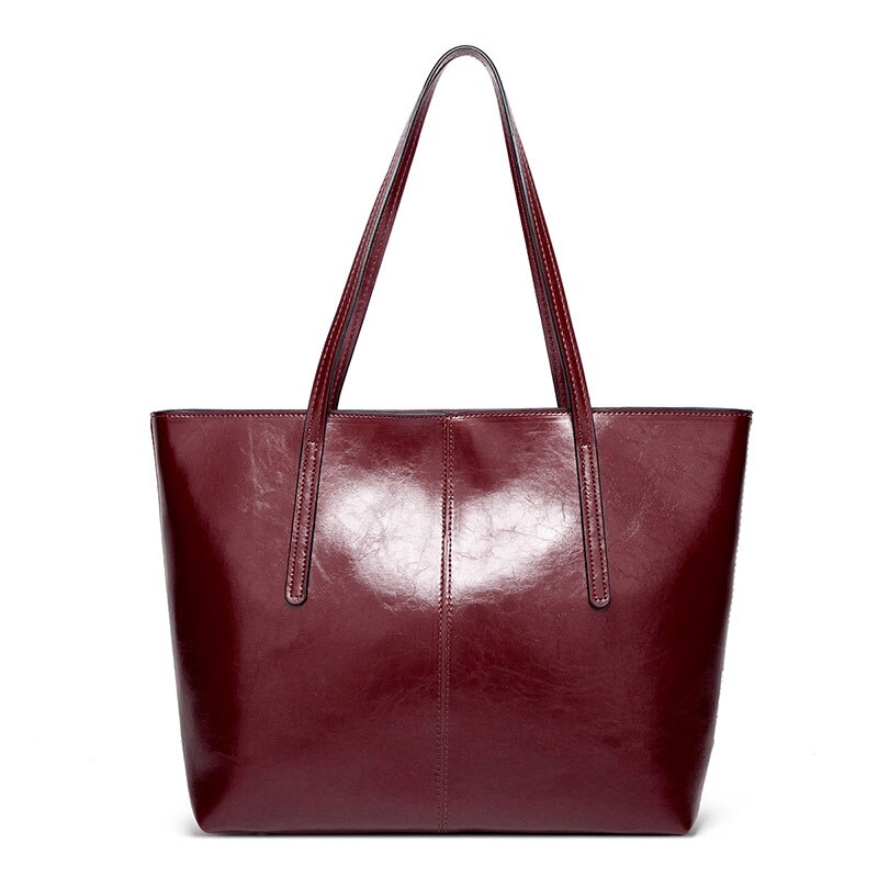 Veske i vokset vintage-skinn