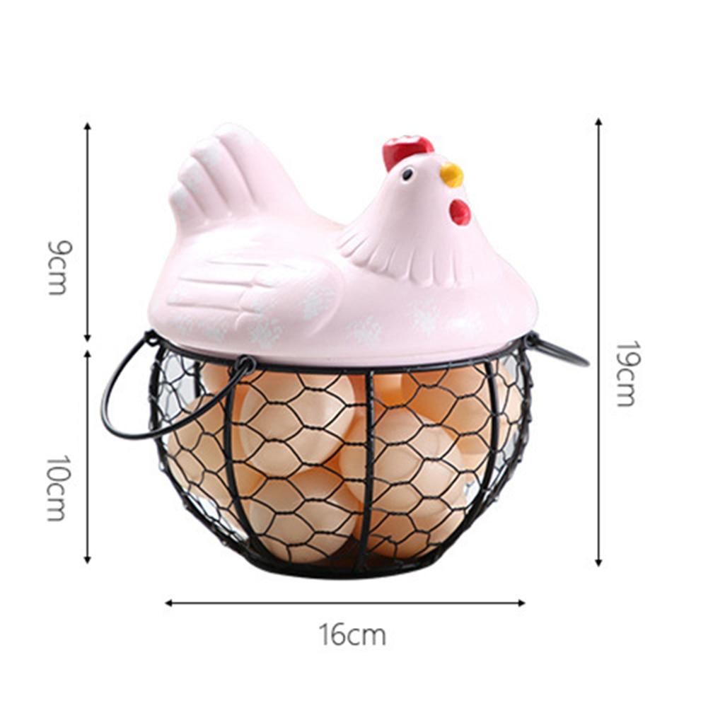 Oppbevaringskurv for egg i keramikk