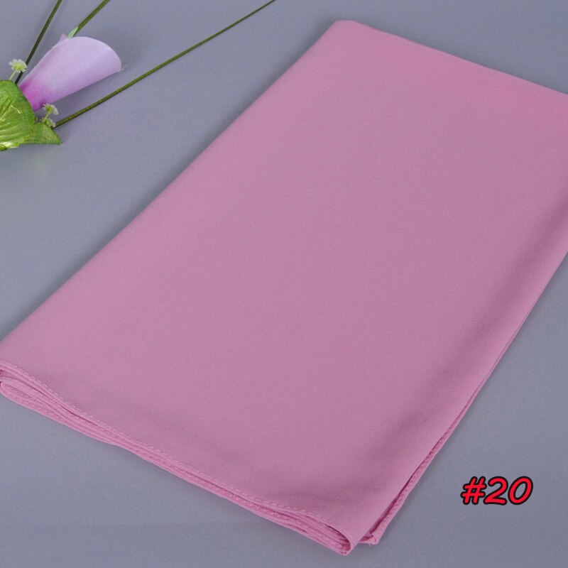 Instant Chiffon-hijab med dobbel hempe