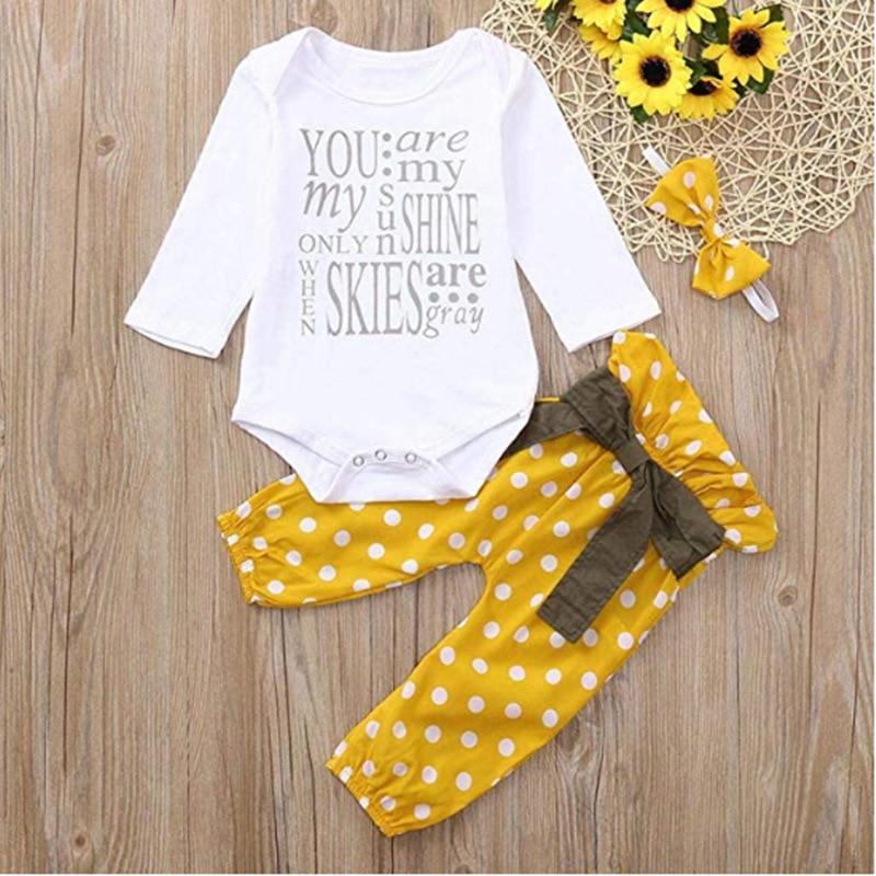 You Are My Sunshine Baby Romper-sett