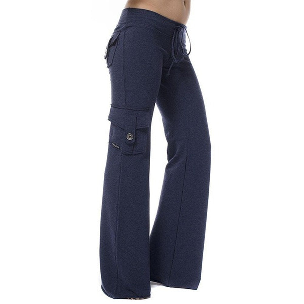 Bootcut cargobukse for kvinner