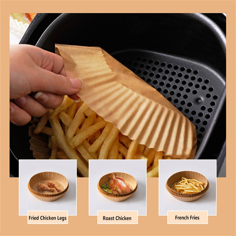 Engangs bakepapir til airfryer