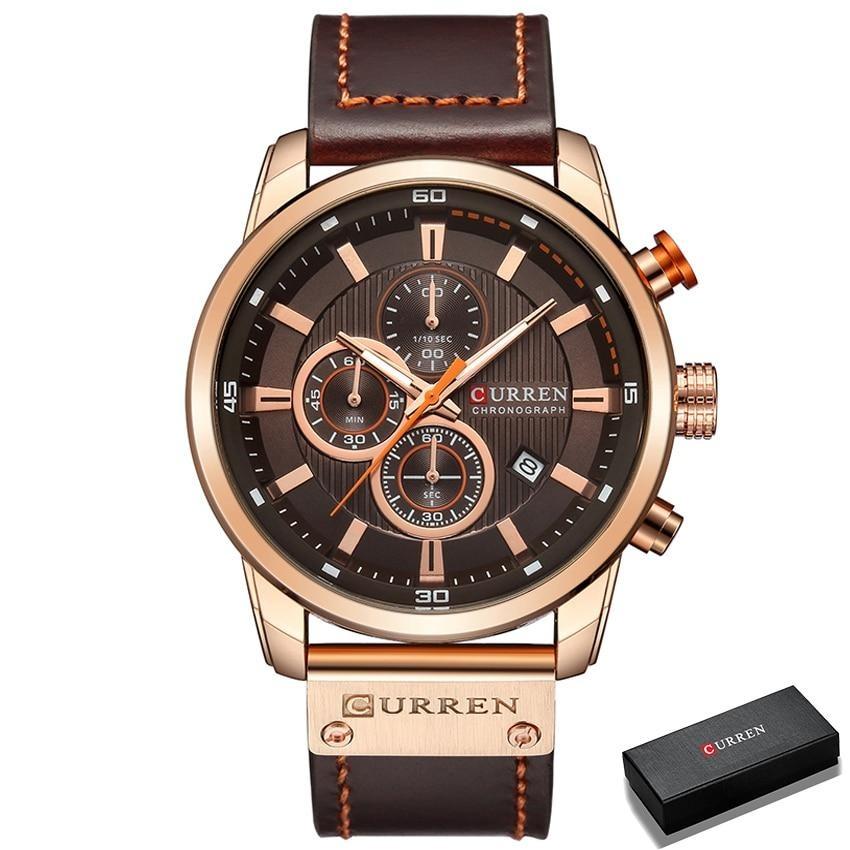 CURREN kronograf armbåndsur for menn