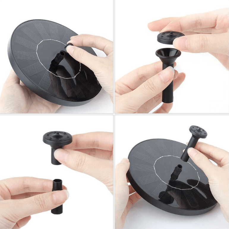LED-soldrevet vannfontene