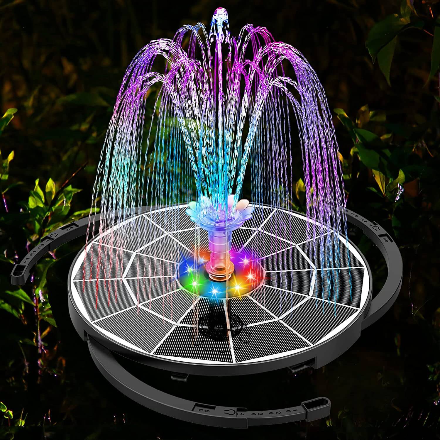 LED-soldrevet vannfontene