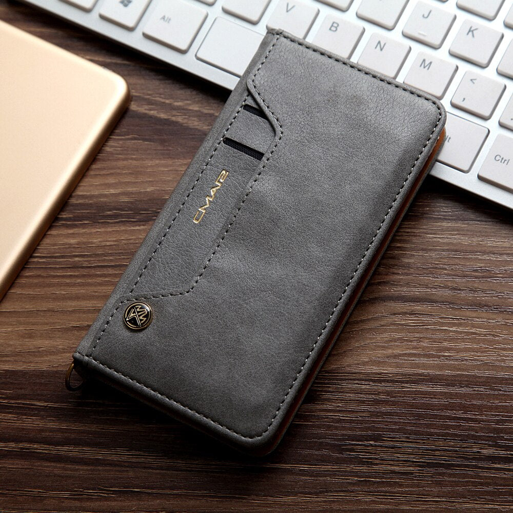 Magnetisk Folio-etui i Skinn