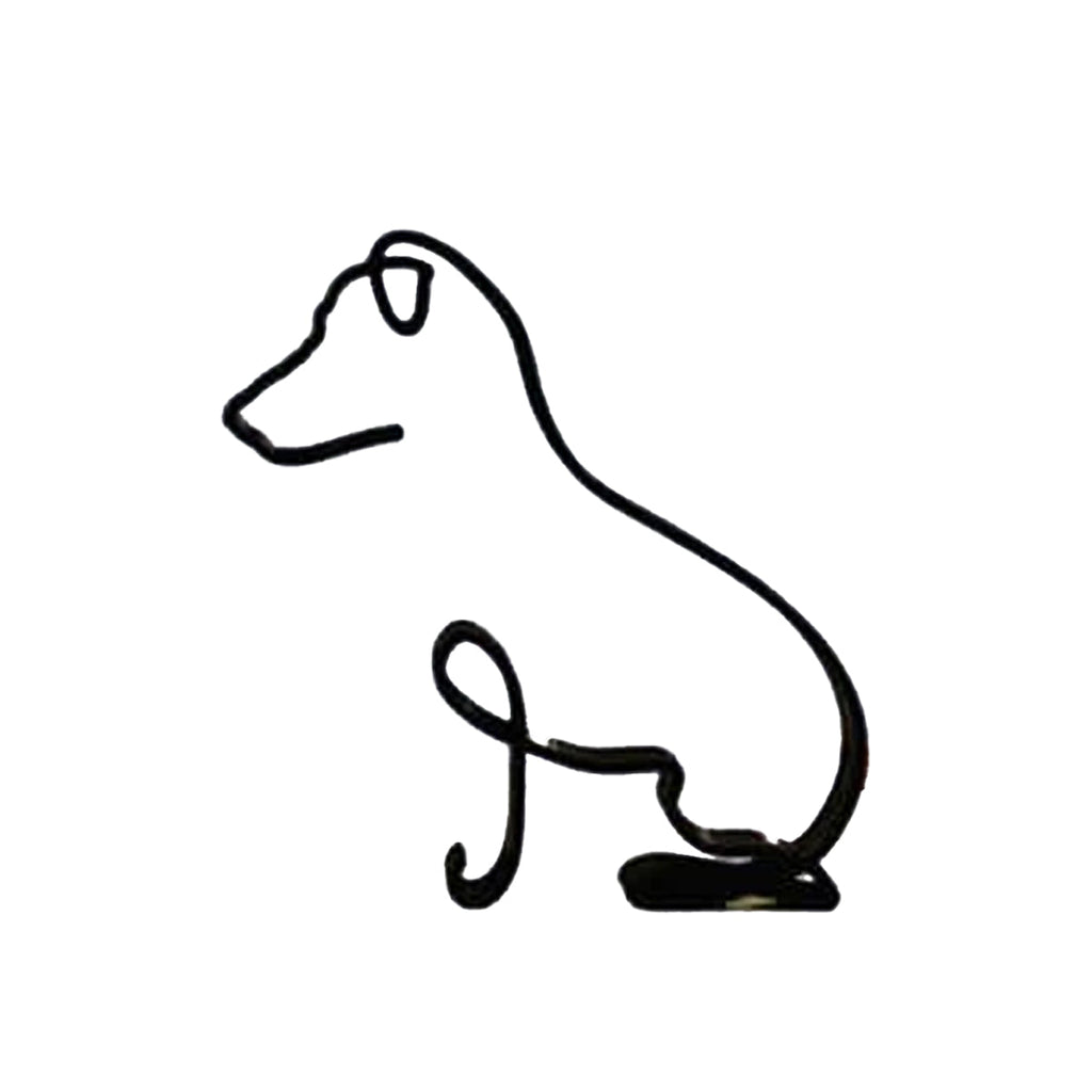 Minimalist hunde kunstskulptur