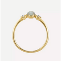 Månesteins-perle-ring