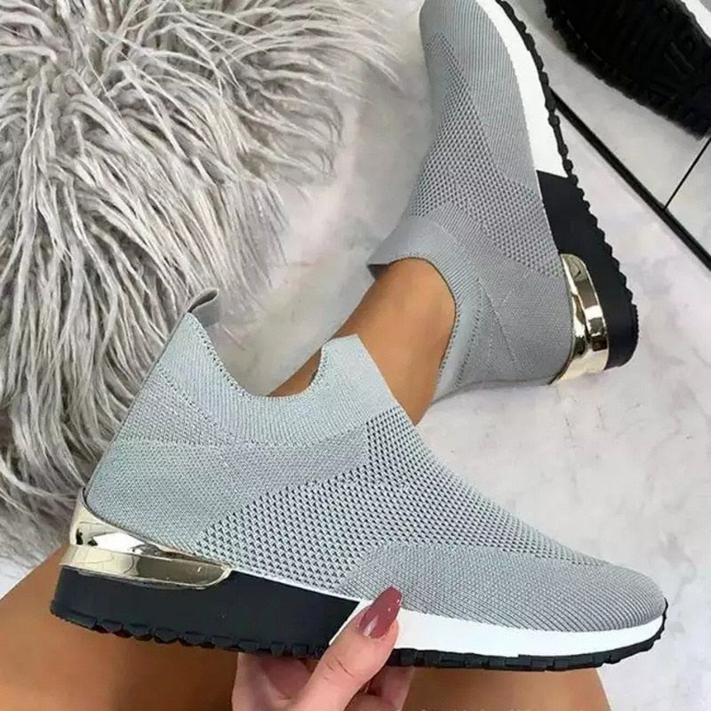 Elastiske slip-on-sneakers