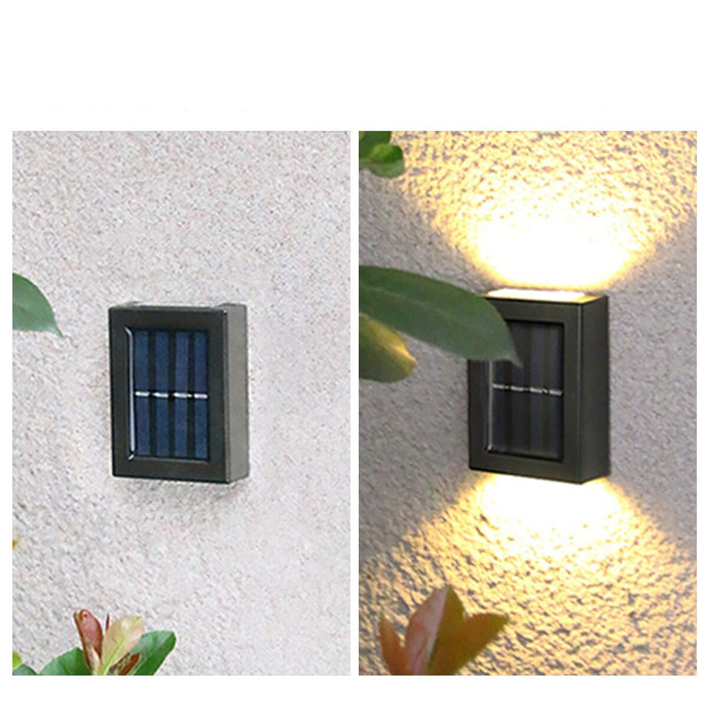 Soldrevet utendørs vegglampe for terrasse