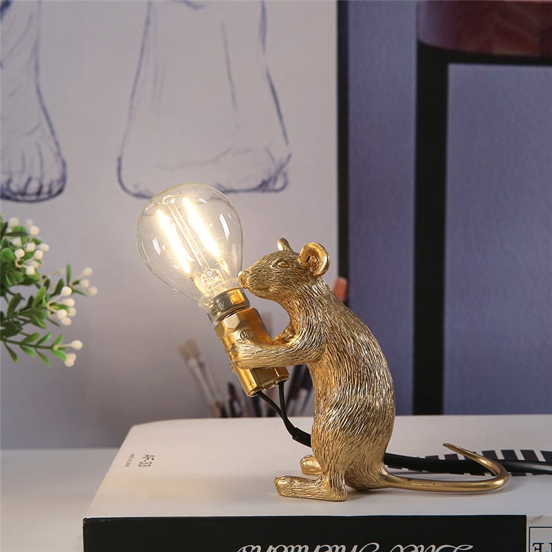 Søt musebordlampe